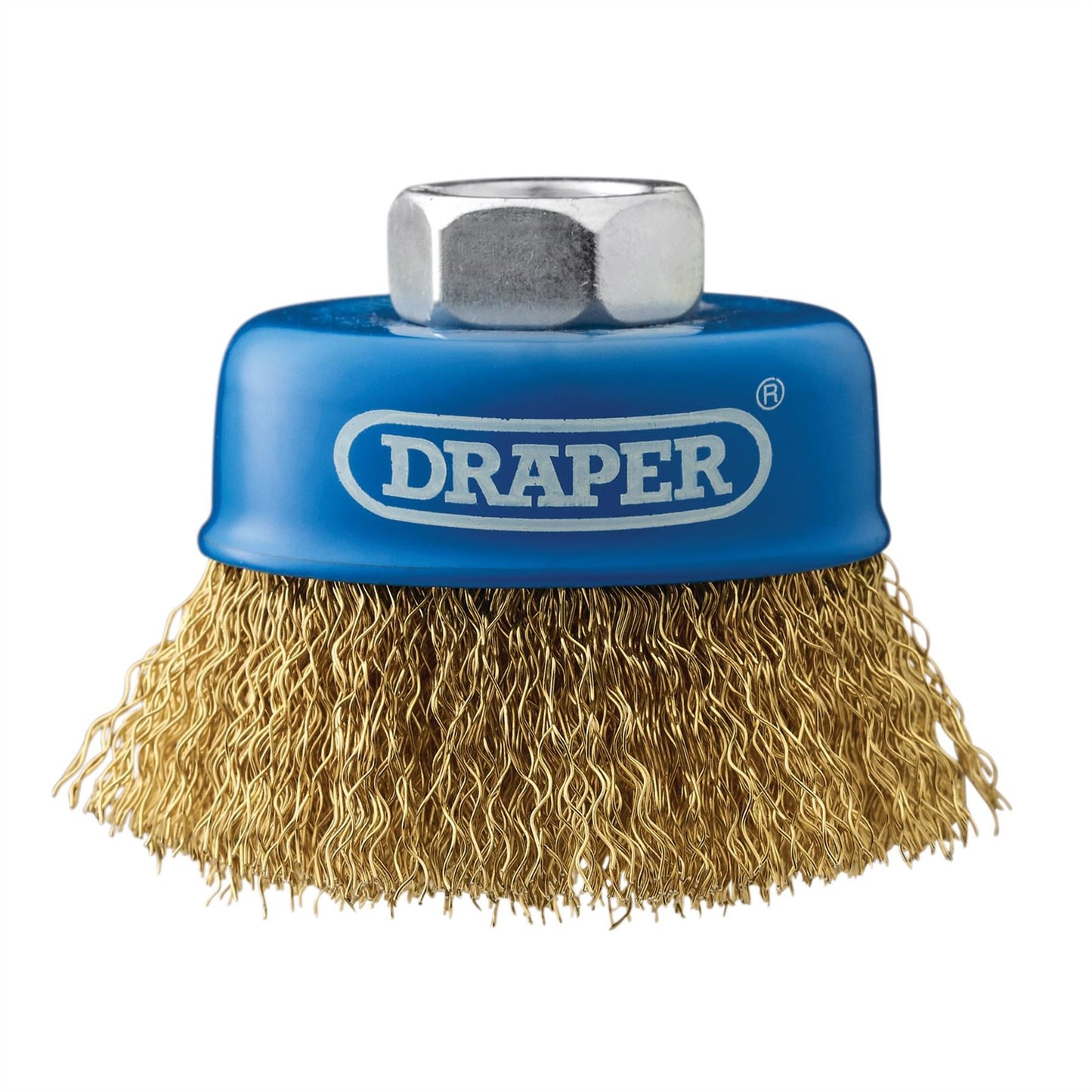 Draper 41443 Brassed Steel Crimped Wire Cup Brush 65mm M14 Draper