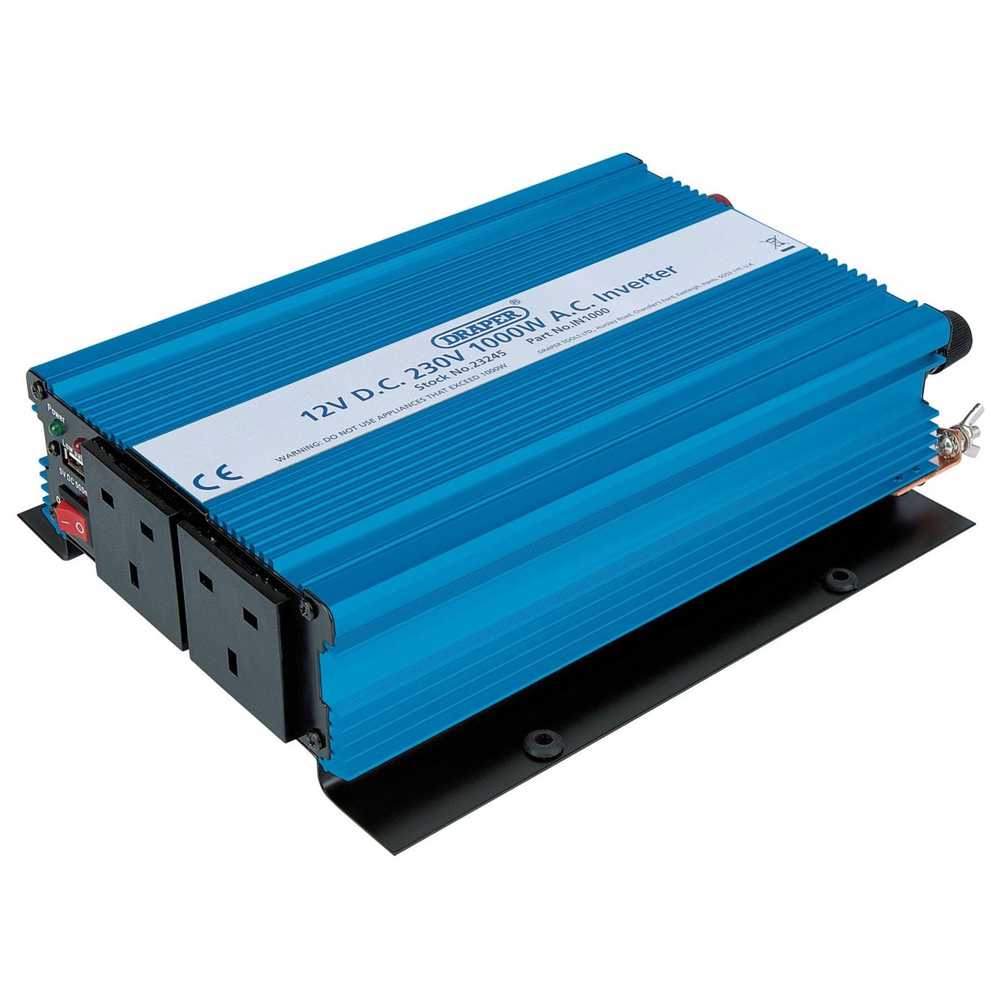 Draper 23245 12V DC-AC Inverter 1000W Draper