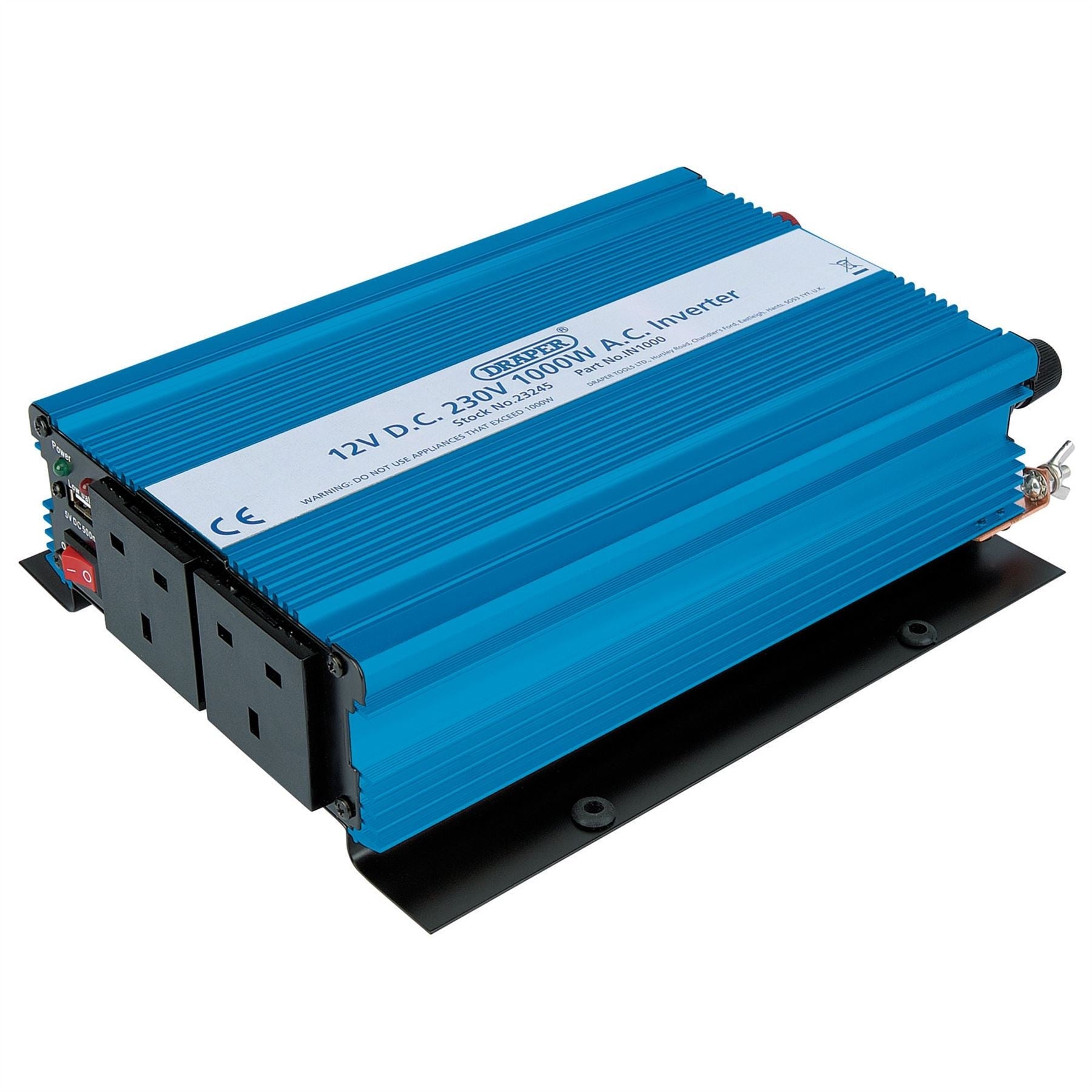 Draper 23245 12V DC-AC Inverter 1000W Draper