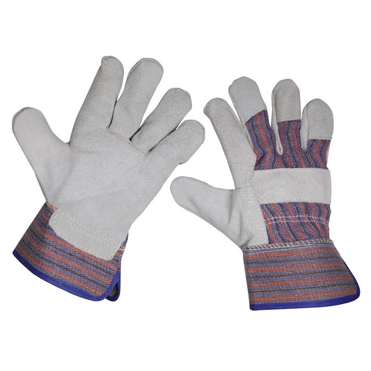 Sealey SSP12/6 Rigger's Gloves - Pack of 6 Pairs Sealey