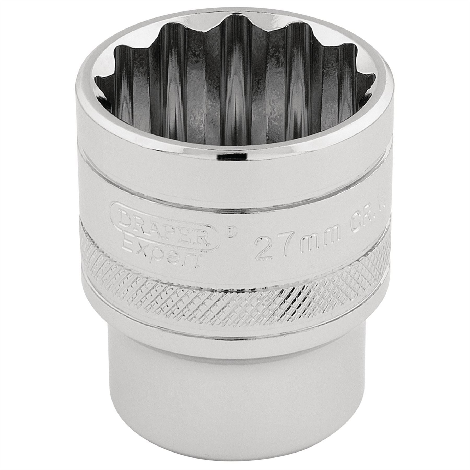 Draper 33442 HI-TORQ® 12 Point Socket 1/2" Sq. Dr. 27mm Draper