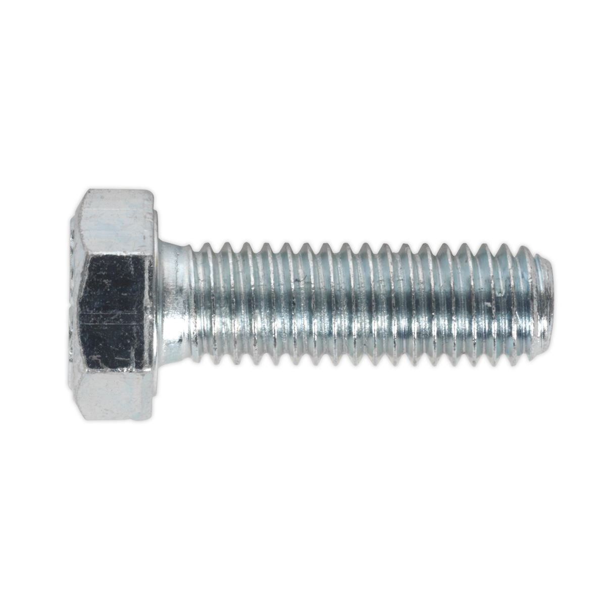 Sealey SS825 HT Setscrew M8 x 25mm 8.8 Zinc Pack of 50 Sealey