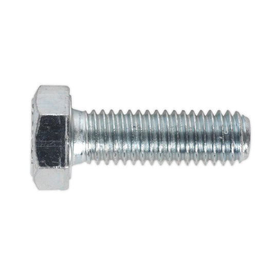 Sealey SS825 HT Setscrew M8 x 25mm 8.8 Zinc Pack of 50 Sealey