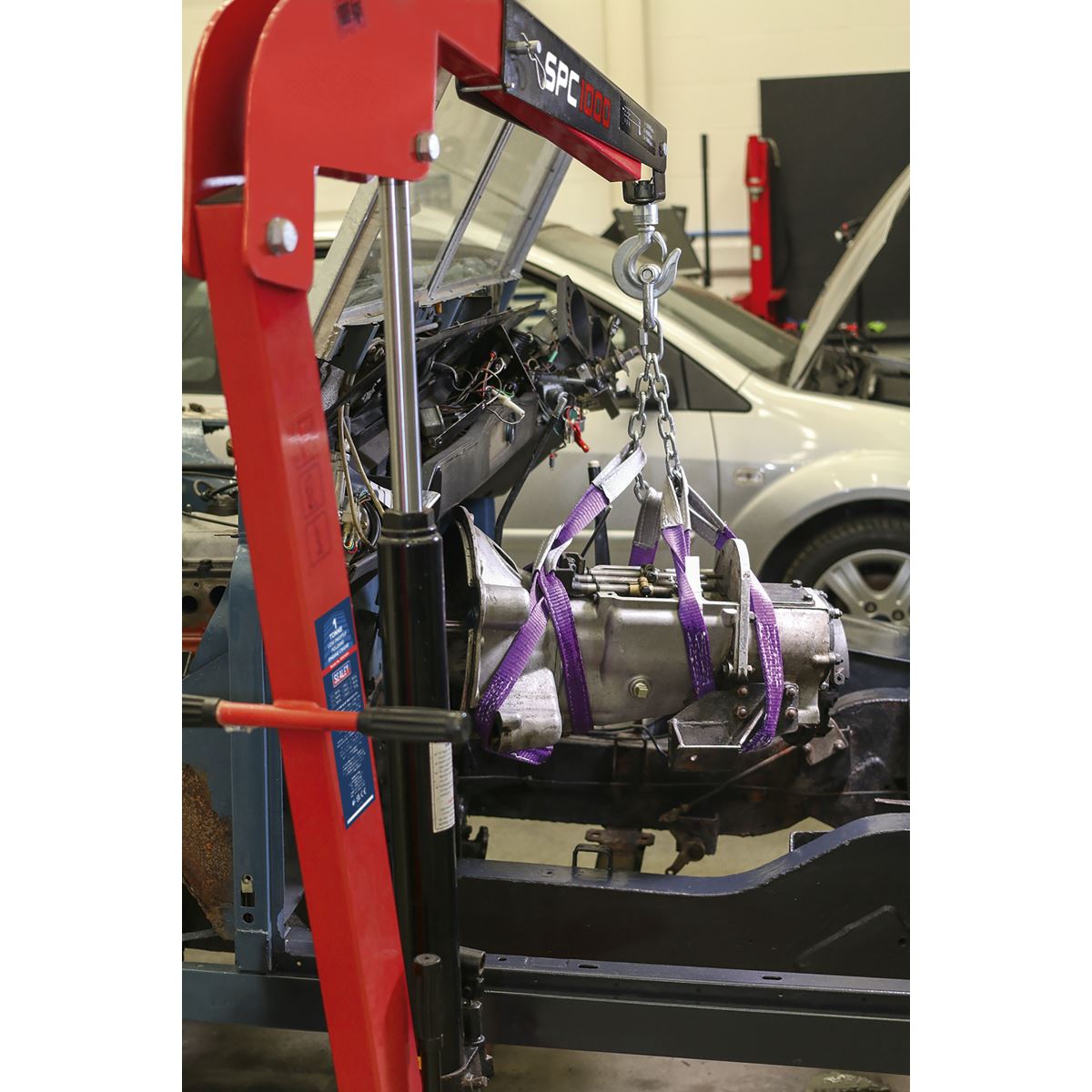 Sealey SPC1000 Folding Engine Crane 1 Tonne Sealey