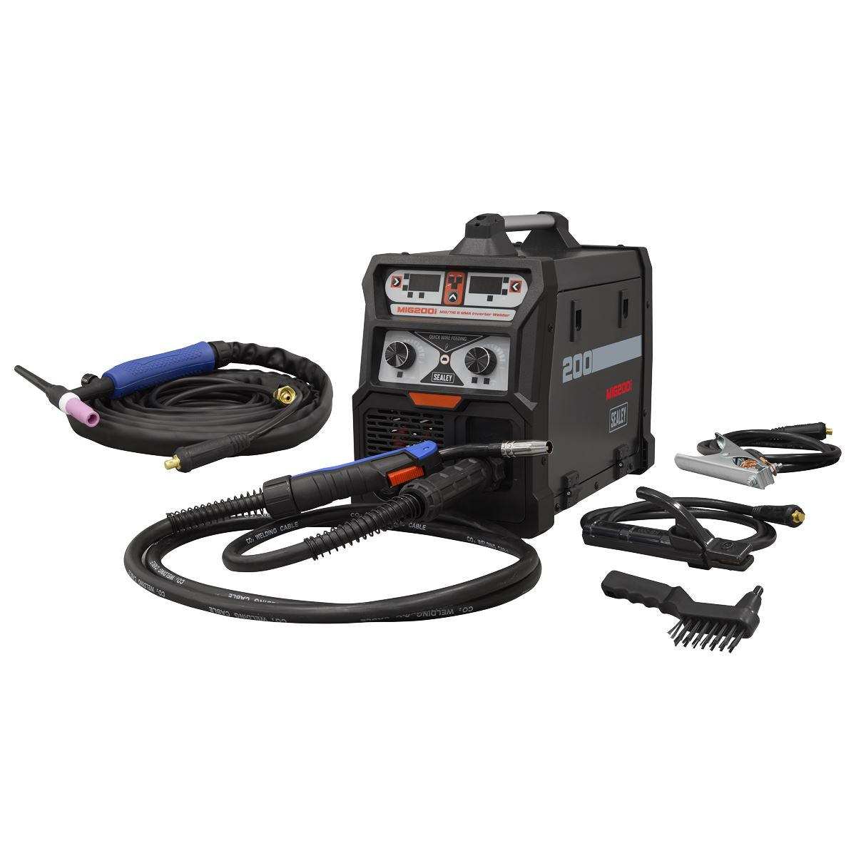 Sealey MIG200i MIG/TIG & MMA (ARC/STICK) Inverter Welder 200A Sealey