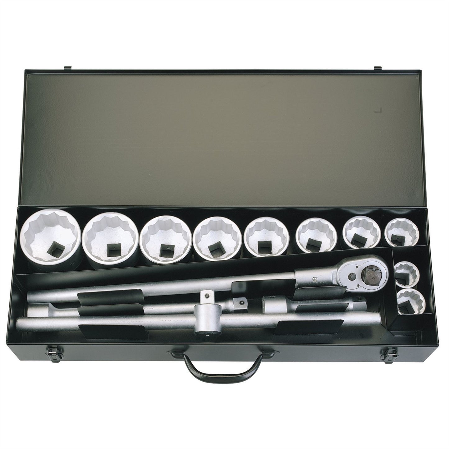 Elora 53037 Metric Socket Set 1" Sq. Dr. 14 Piece Elora