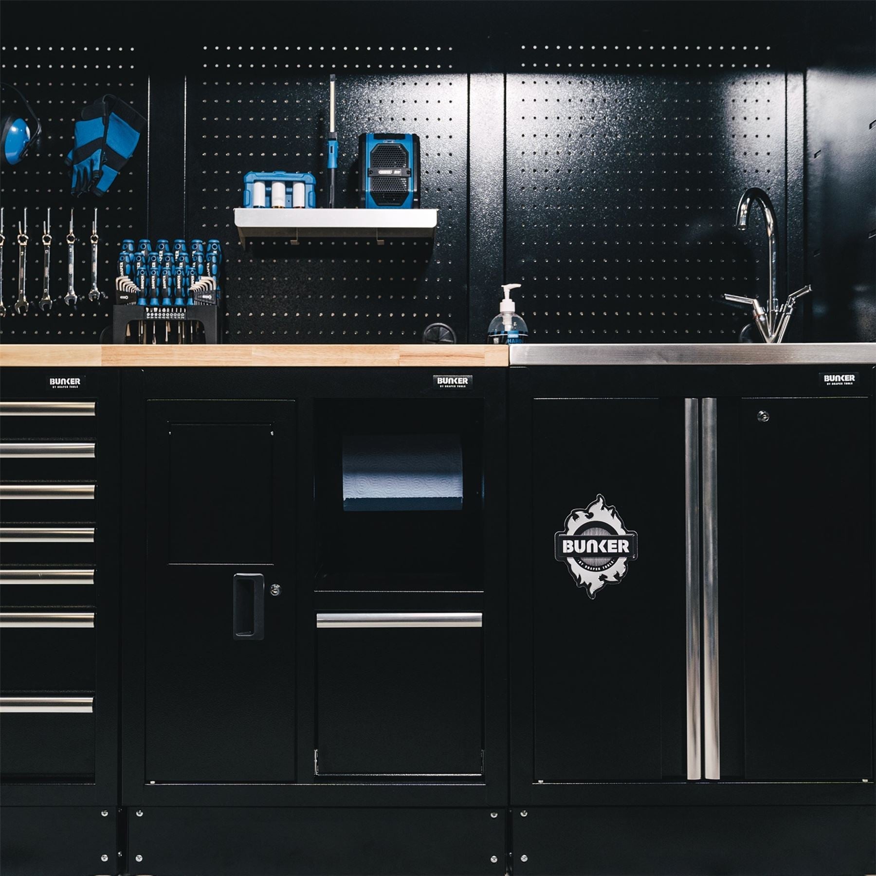 Draper 33196 BUNKER® Modular Back Panel/Pegboard 602mm Draper