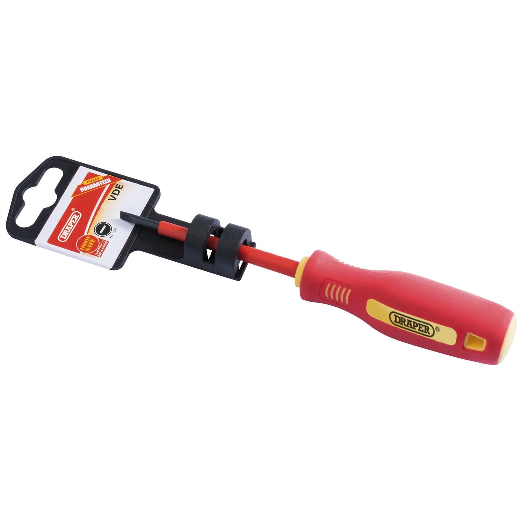 Draper 46515 Fully Insulated Plain Slot Screwdriver 2.5 x 75mm Draper