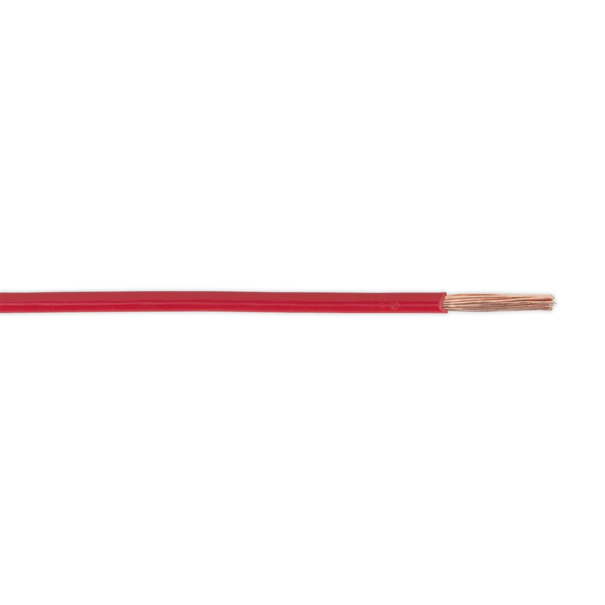 Sealey AC2830RE Automotive Cable Thin Wall Single 2mm² 28/0.30mm 50m Red Sealey