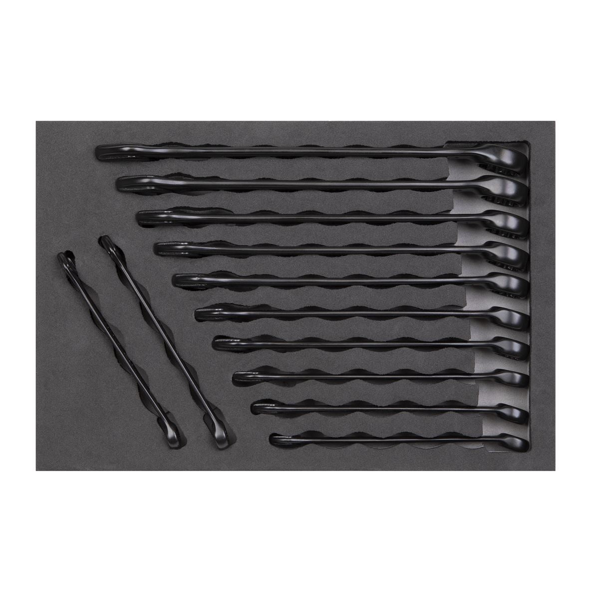 Sealey AK63263B Combination Spanner Set 12pc Metric - Premier Black Sealey