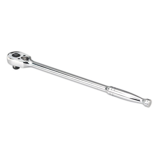 Sealey AK662L Ratchet Wrench Long Pattern 375mm 1/2"Sq Drive Pear-Head Flip Reverse Sealey