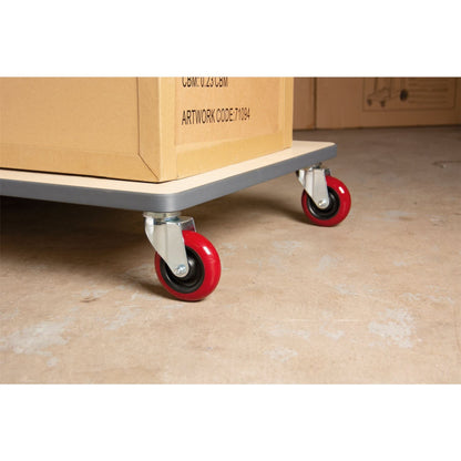 Draper 65518 Polyurethane Wheeled Swivel Plate Castor 100mm Diameter S.W.L. 125kg Draper