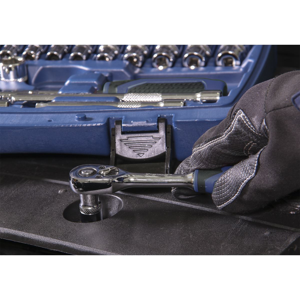 Sealey AK8990 Socket Set 33pc 1/4"Sq Drive 6pt WallDrive® Metric Sealey