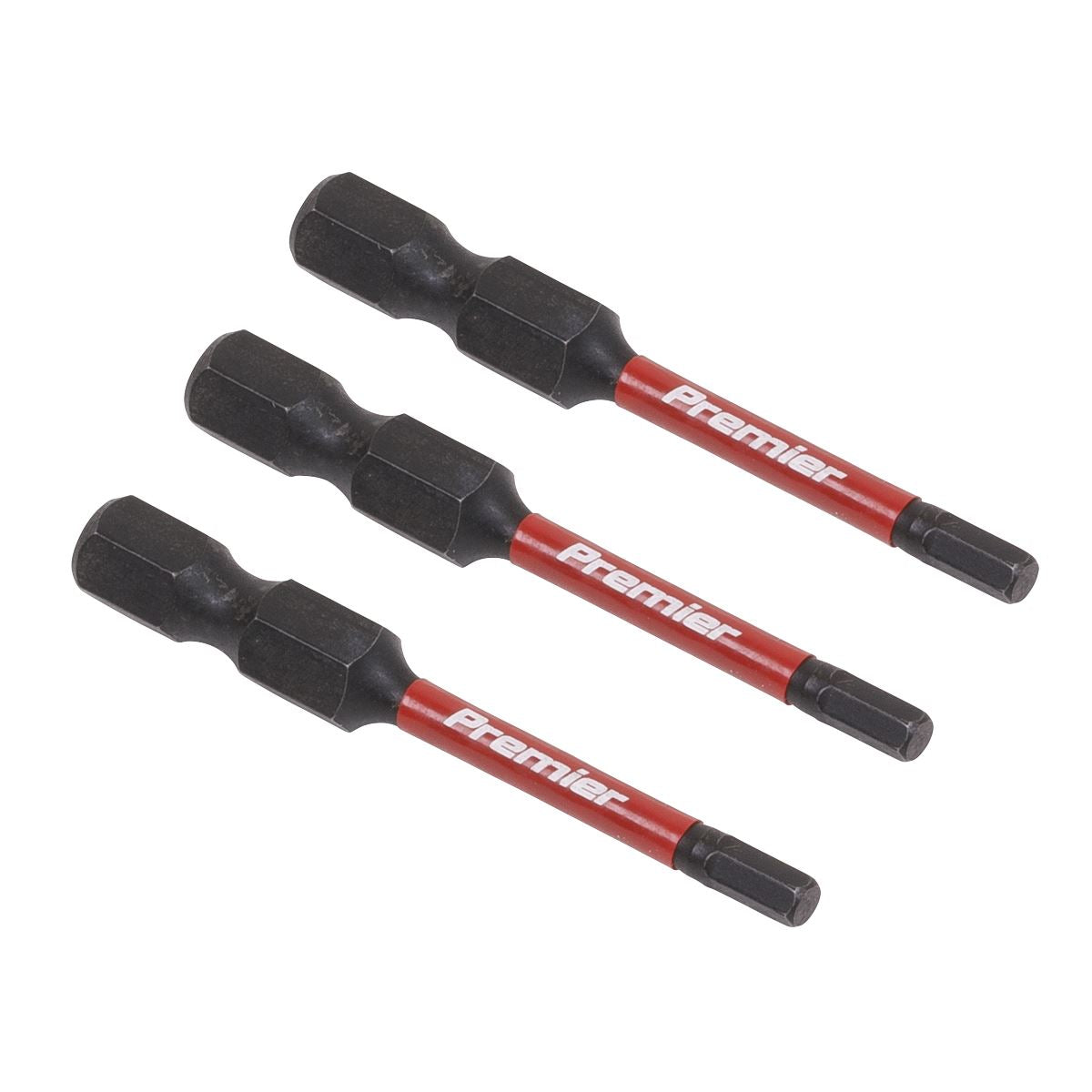 Sealey AK8236 Hex 3mm Impact Power Tool Bits 50mm - 3pc Sealey