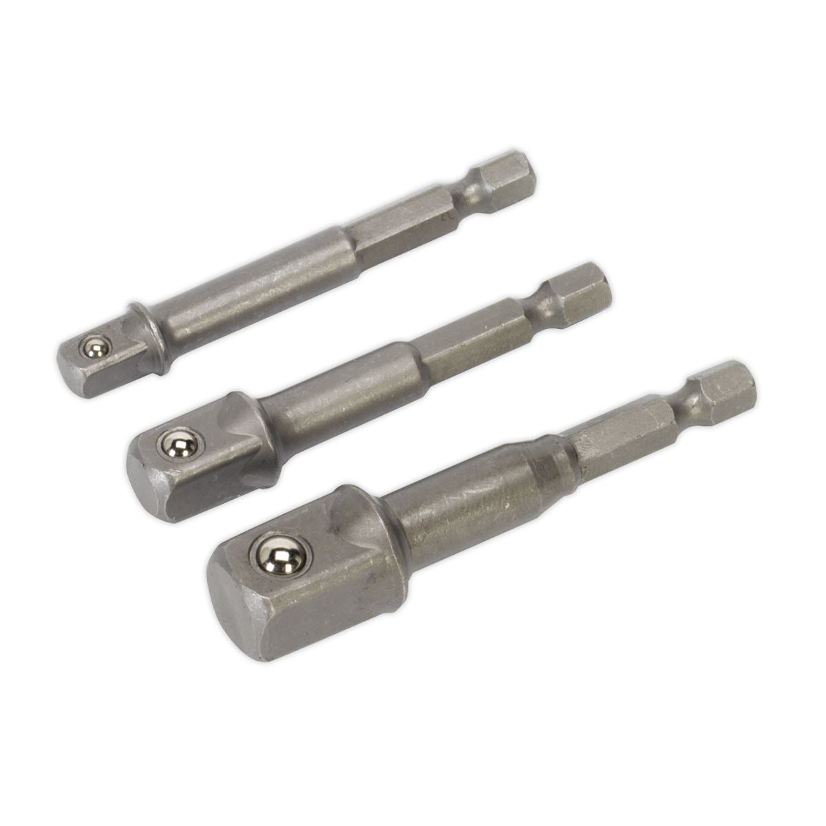 Sealey AK4929 Socket Adaptor Set 3pc Power Tool Sealey