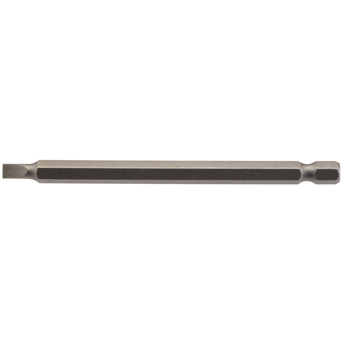 Draper 64344 Plain Slot Insert Bit 4.5mm 1/4" Hex 100mm Long Pack of 1 Draper