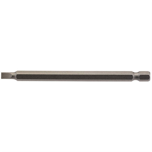 Draper 64344 Plain Slot Insert Bit 4.5mm 1/4" Hex 100mm Long Pack of 1 Draper