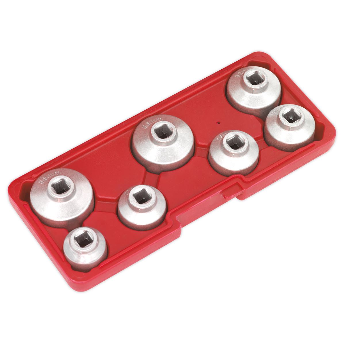 Sealey VS7008 Oil Filter Cap Wrench Set 7pc Sealey