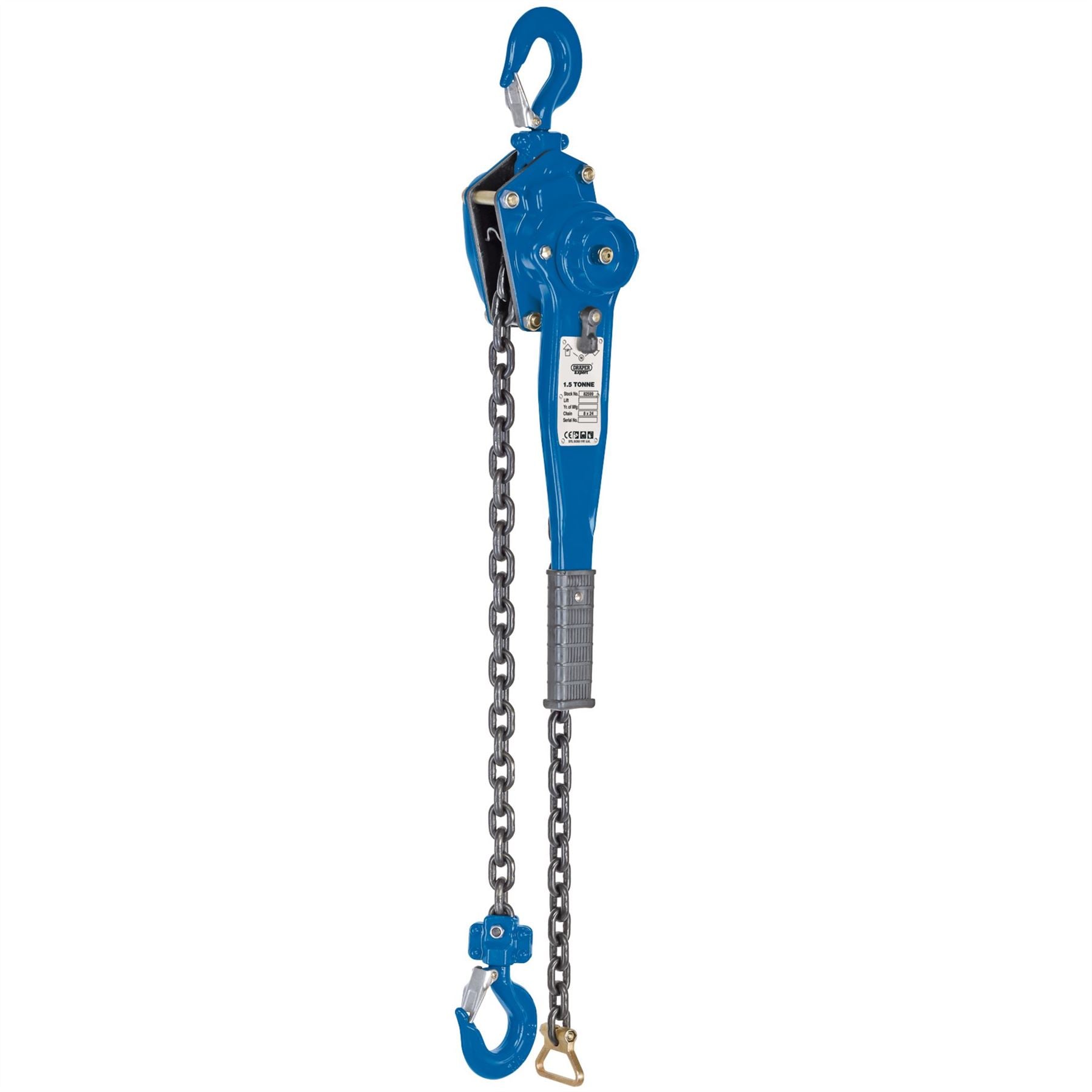 Draper 82599 Chain Lever Hoist 1.5 Tonne Draper