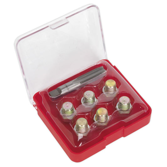 Sealey VS613 Oil Drain Plug Thread Repair Set - M13 Sealey