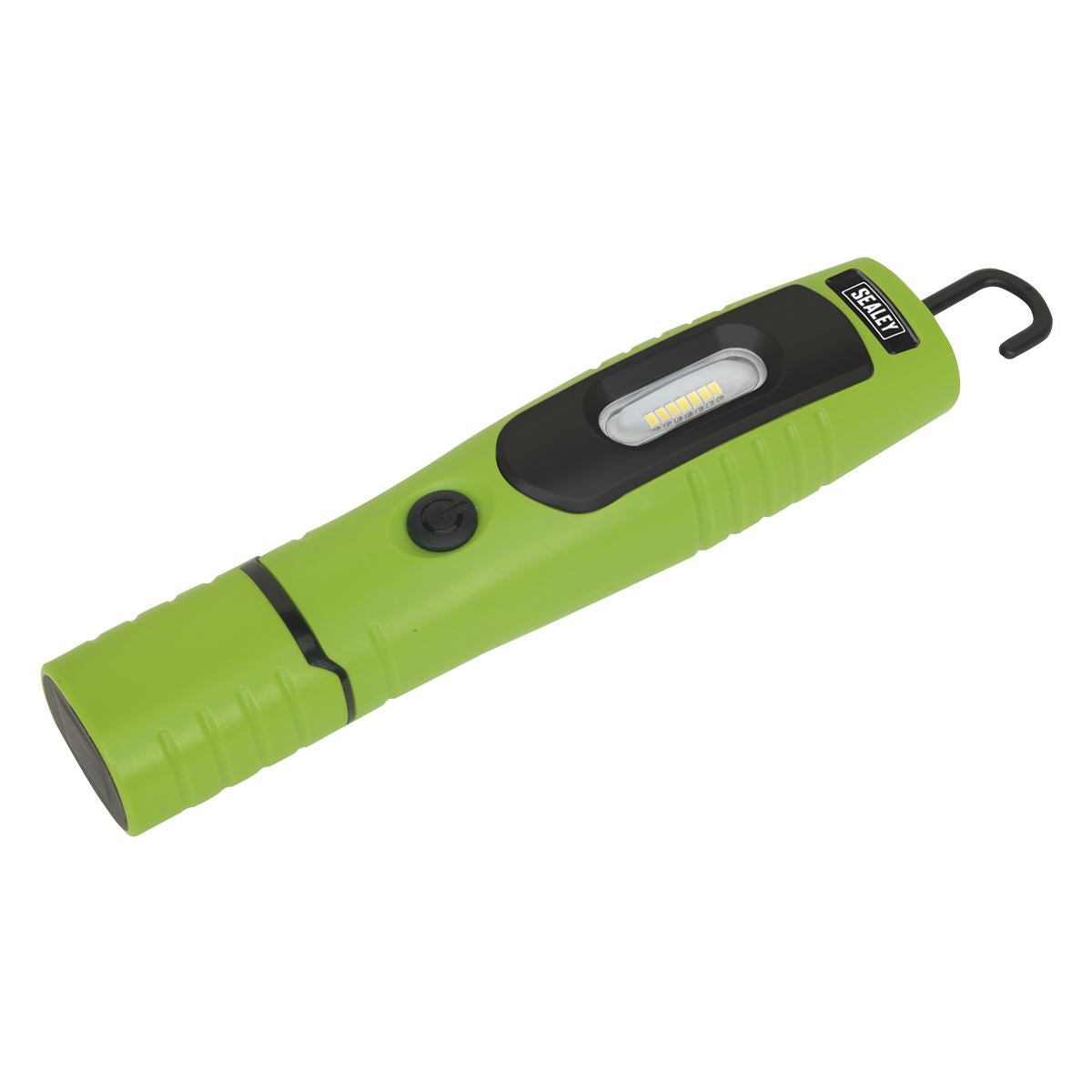 Sealey LED3602G Rechargeable 360° Inspection Lamp 4W & 3W SMD LED Green Lithium-ion Sealey
