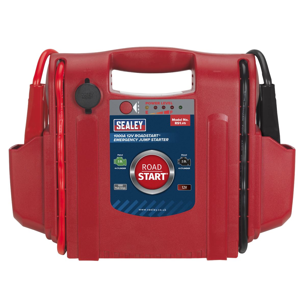 Sealey RS1 RoadStart® Emergency Jump Starter 12V 1000 Peak Amps Sealey