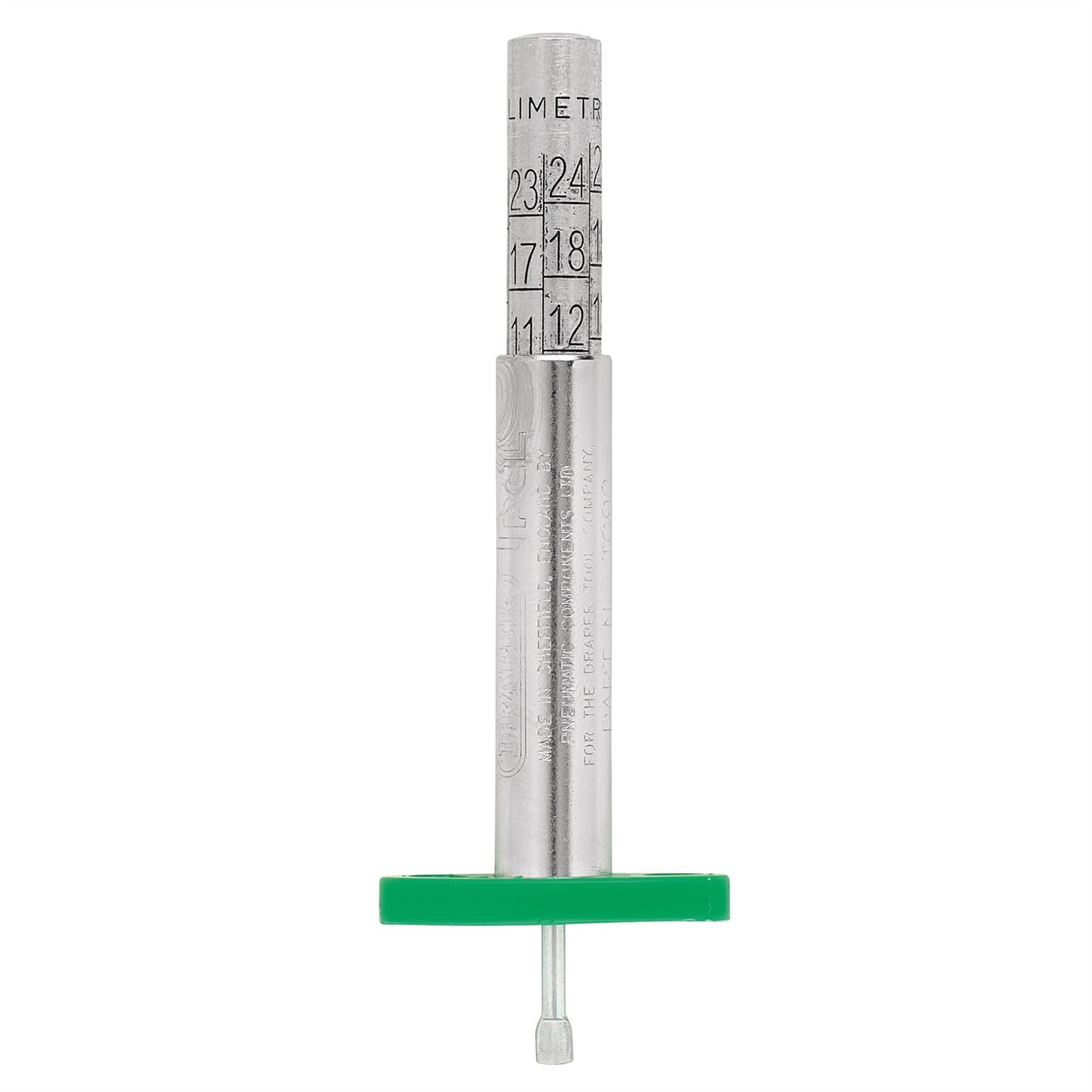 Draper 27298 Tyre Tread Depth Gauge 1-26mm Draper