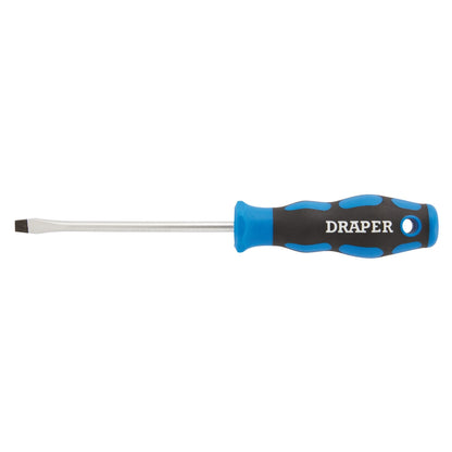 Draper 48922 Soft Grip Plain Slot Screwdriver 5.0 x 100mm Draper