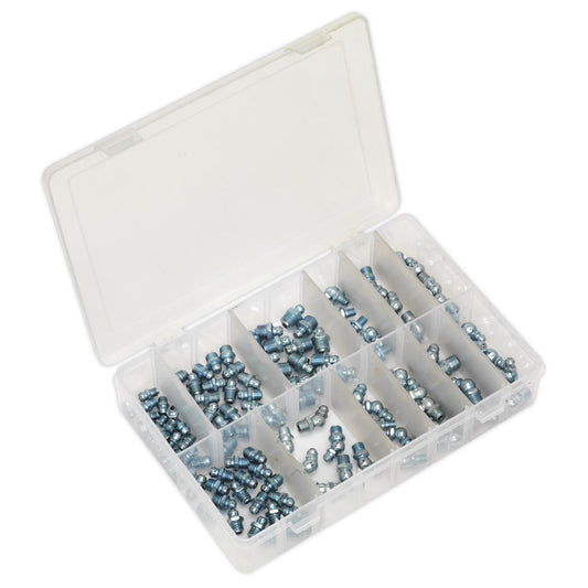 Sealey AB008GN Grease Nipple Assortment 115pc - Metric Sealey