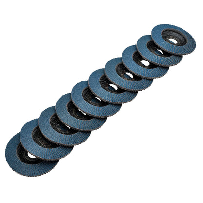 Draper 85724 Zirconium Oxide Flap Discs 115 x 22.23mm 60 Grit Pack of 10 Draper