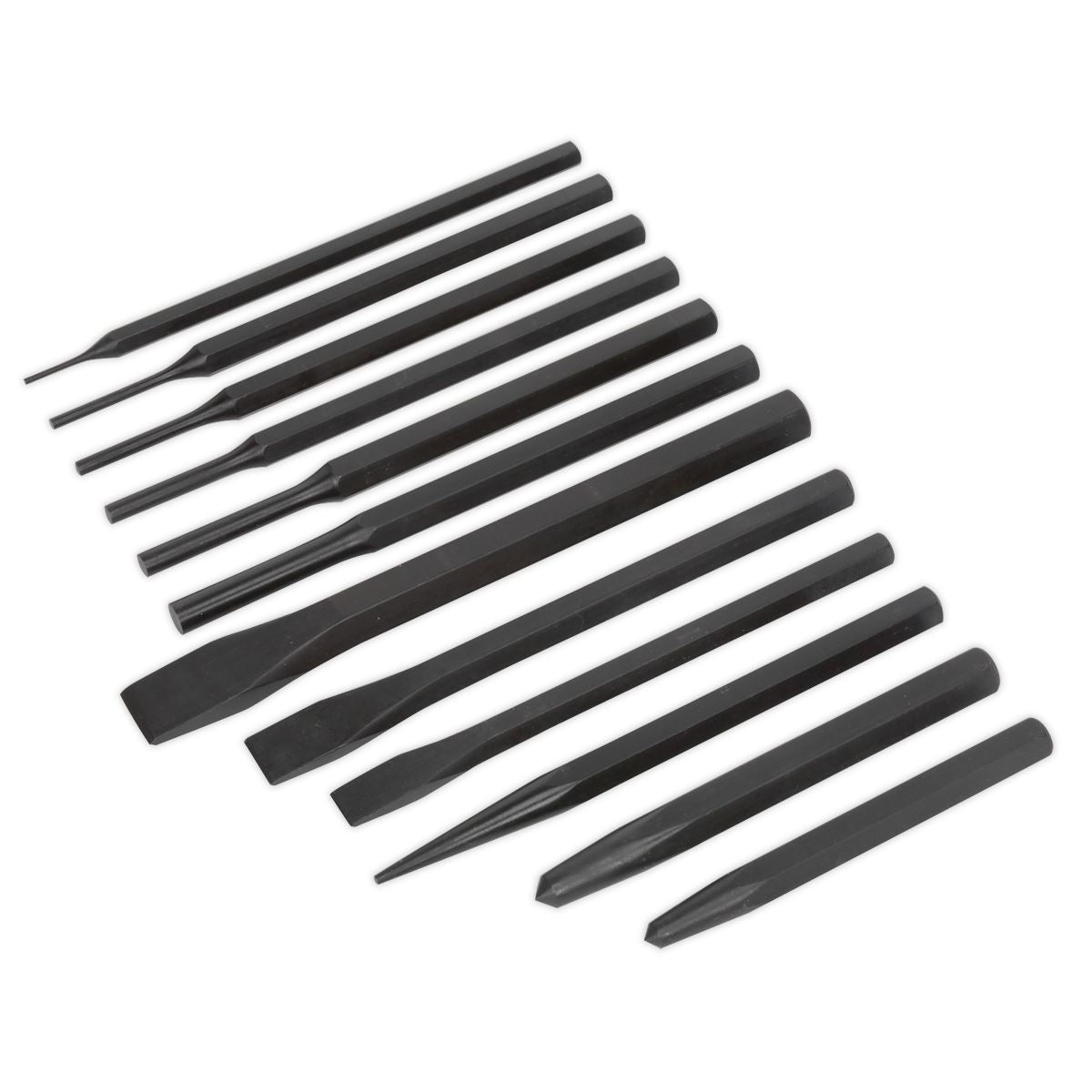 Siegen S0802 Punch & Chisel Set 12pc Siegen