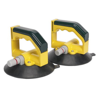 Sealey AK98943 Vacuum Suction Cup 150mm - Pair Sealey