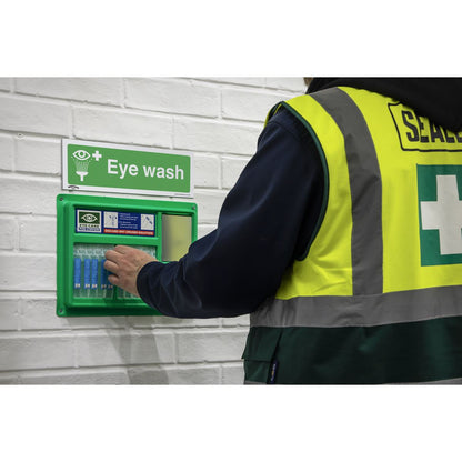 Sealey SS58P1 Safe Conditions Safety Sign - Eye Wash - Rigid Plastic Sealey