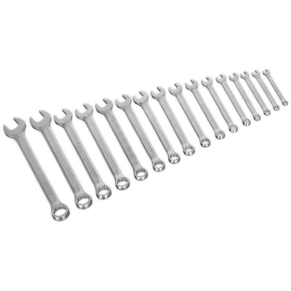 Sealey AK63255 Combination Spanner Set 16pc Metric Sealey