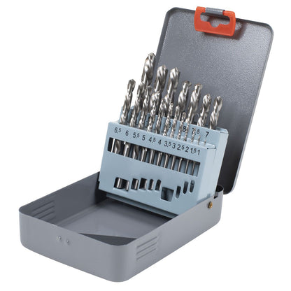 Sealey AK8190 Left-Hand Spiral Drill Bit Set 19pc Sealey
