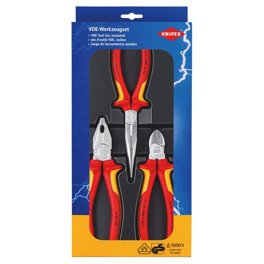 Knipex 44948 00 20 12 VDE Plier Assembly Pack 3 Piece Knipex