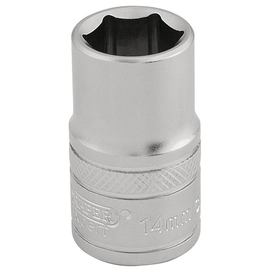 Draper 16604 6 Point Metric Socket 1/2" Sq. Dr. 14mm Draper