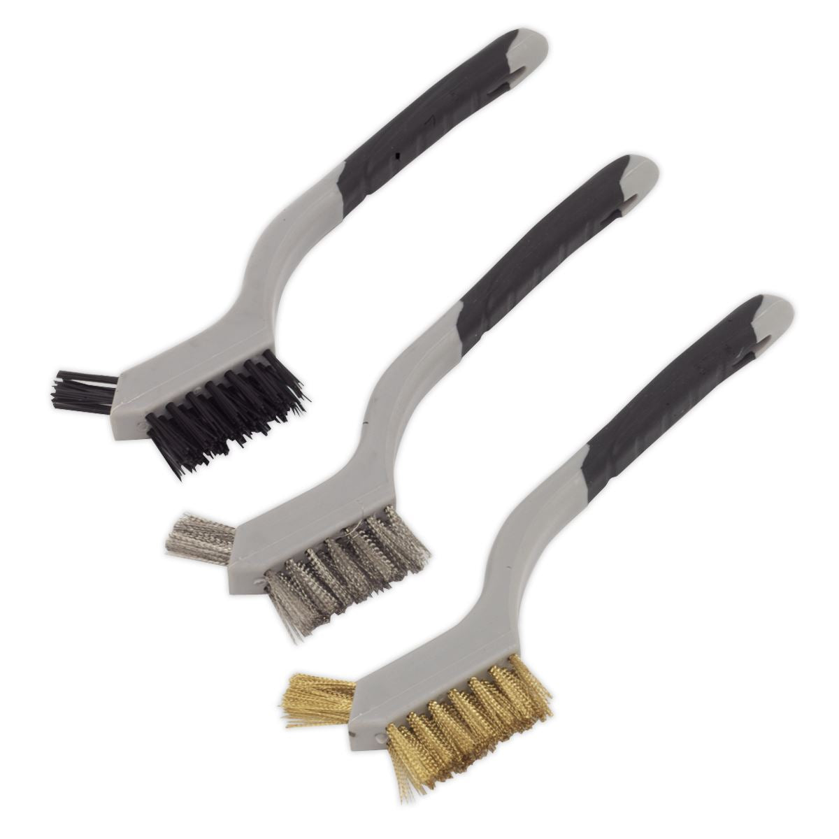 Sealey WB100 Wire Brush Set 3pc Miniature Sealey