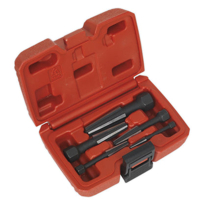 Sealey AK752 Screw Extractor Set 5pc Double Edge Sealey