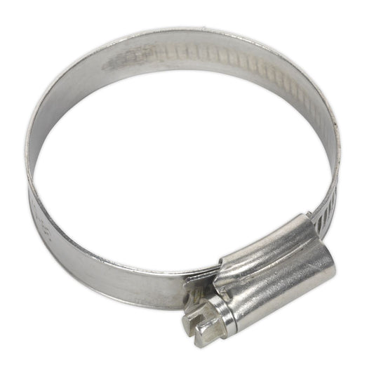 Sealey SHCSSM Hose Clip Stainless Steel Ø38-57mm Pack of 10 Sealey