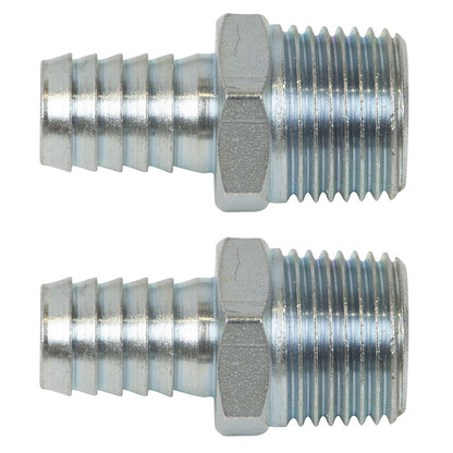 Sealey AC99 Screwed Tailpiece Male 1/2"BSPT - Ø1/2" Hose - Pack of 2 Sealey
