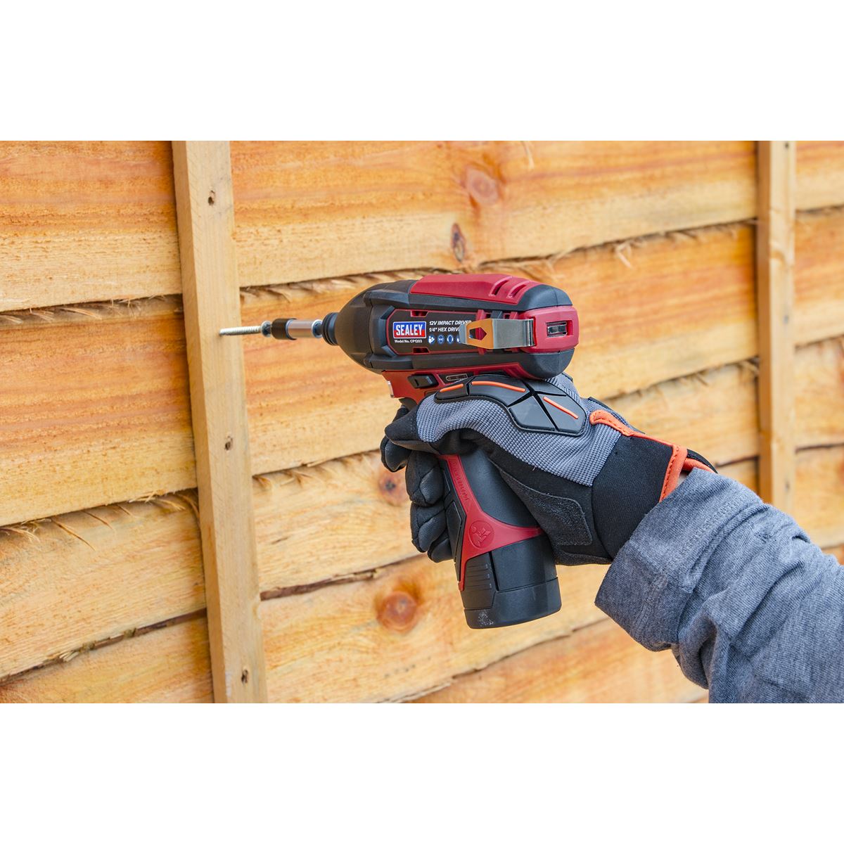 Sealey CP1203 Cordless Impact Driver 1/4"Hex Drive 12V SV12 Series - Body Only Sealey