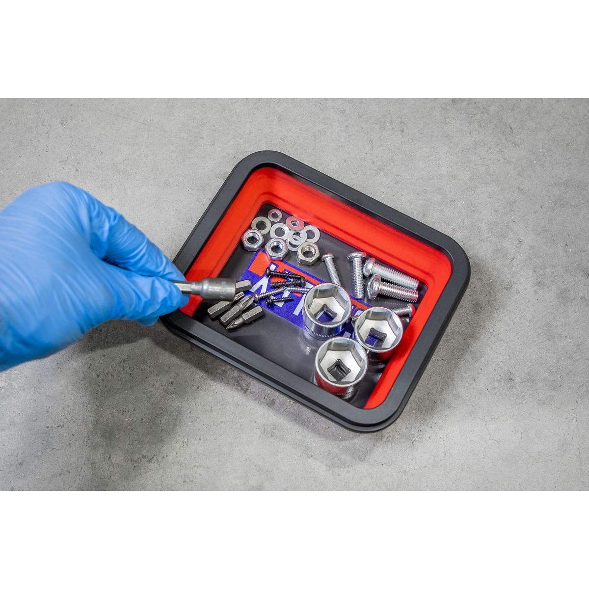 Sealey APCMTS Parts Tray Collapsible Magnetic - Set of 3 Sealey