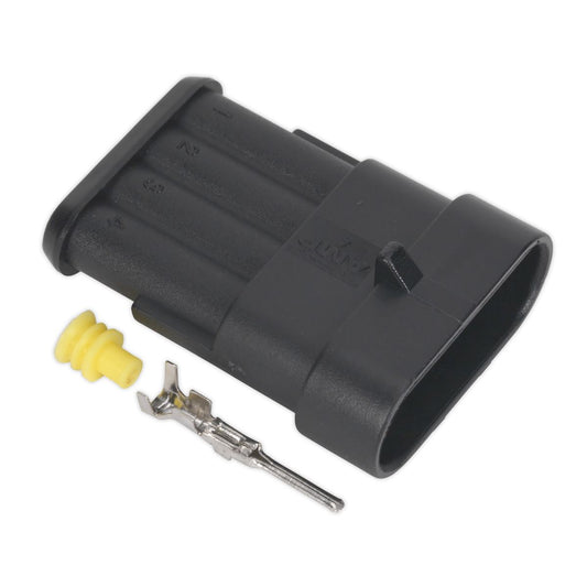 Sealey SSC4M Superseal Male Connector 4-Way Pack of 3 Sealey