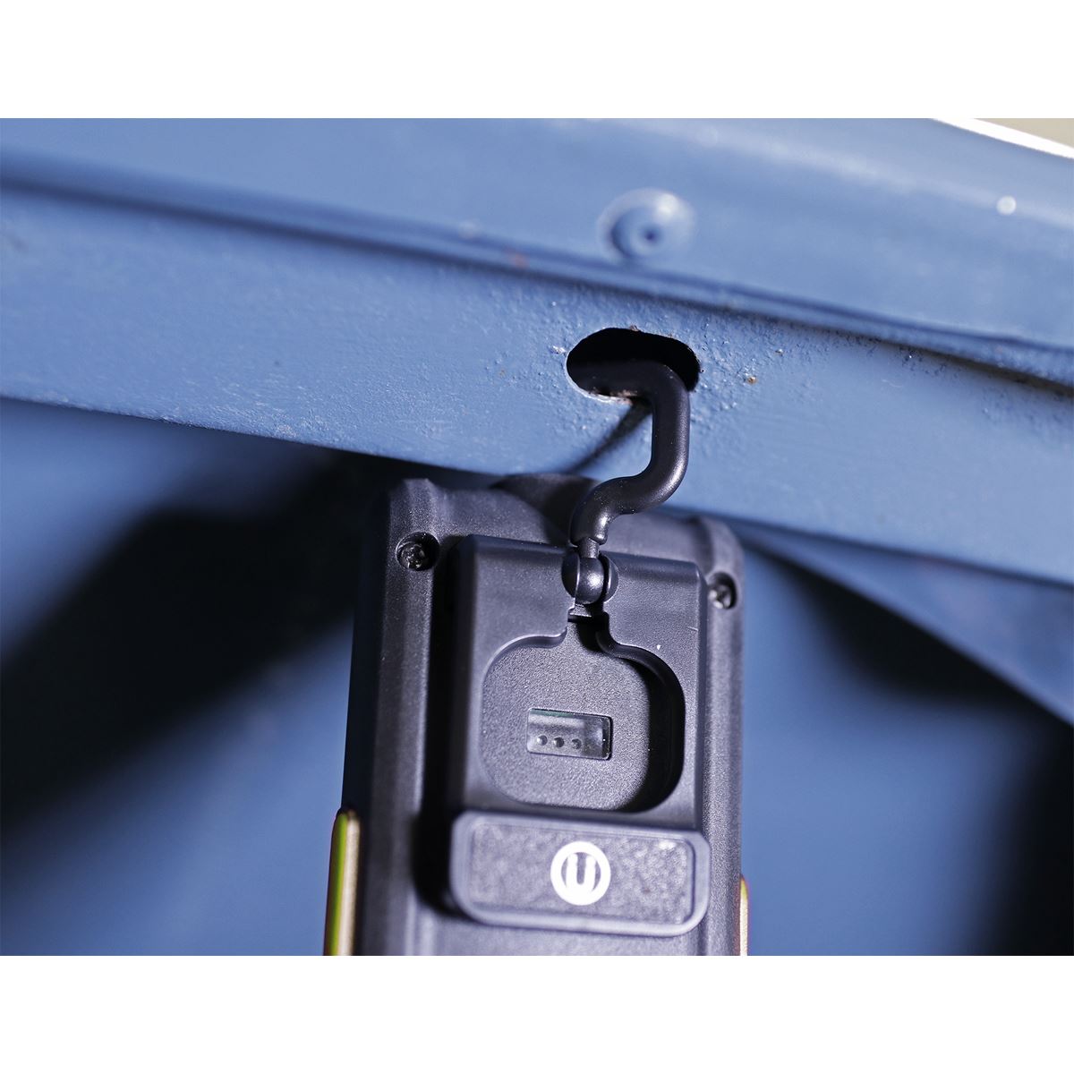 Sealey LED318G Rechargeable Inspection Light 5W COB & 3W SMD LED with Power Bank - Green Sealey