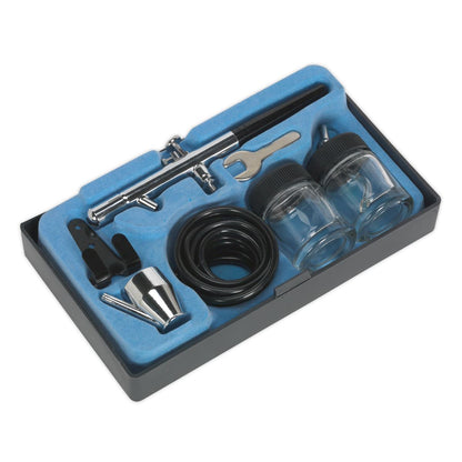 Sealey AB932 Air Brush Kit Professional without Propellant Sealey