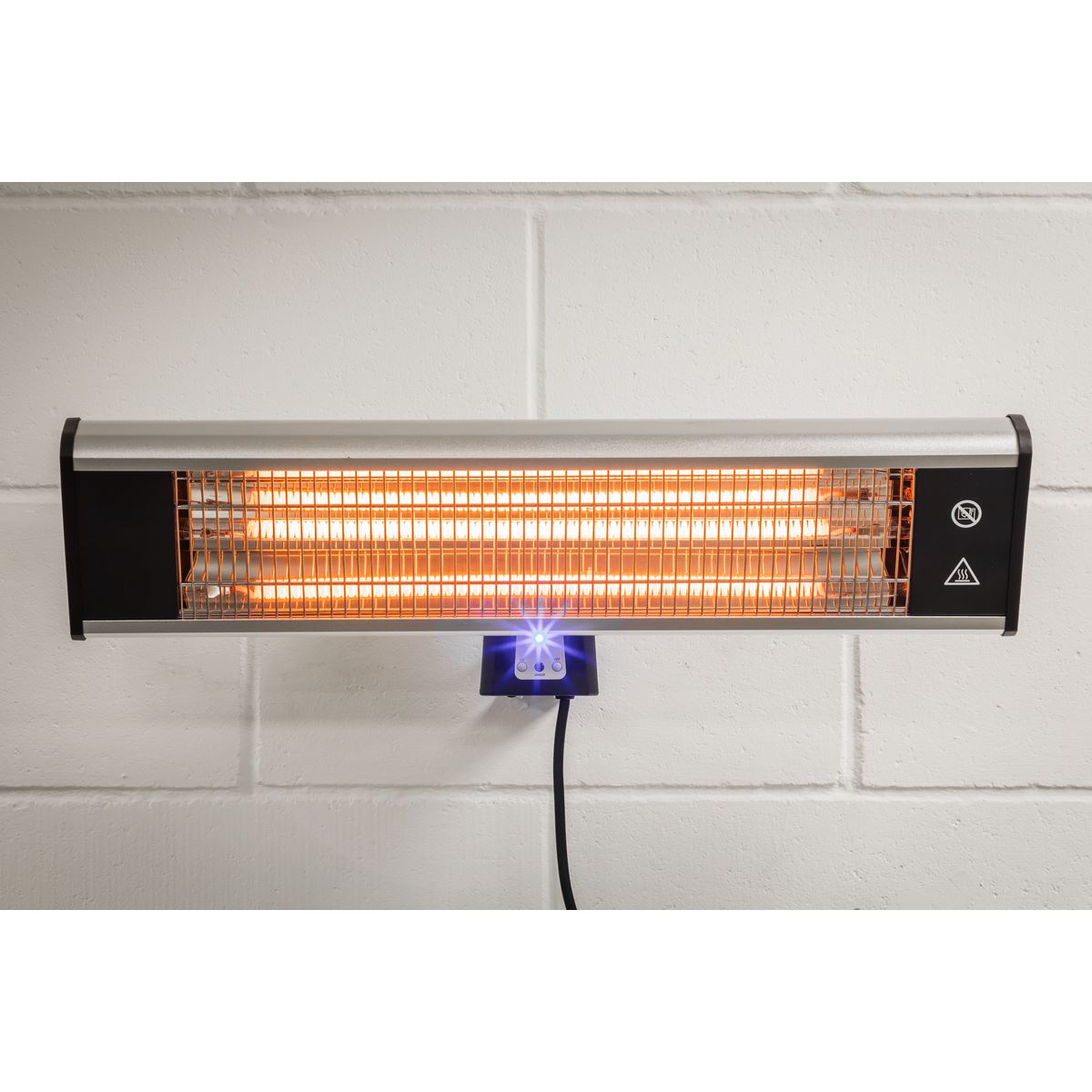 Sealey IWMH1809R High Efficiency Carbon Fibre Infrared Wall Heater 1800W/230V Sealey