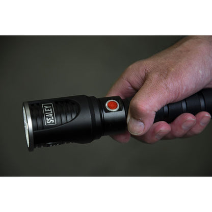 Sealey LED4491 Aluminium Torch 5W SMD LED Adjustable Focus Rechargeable with USB Port Sealey