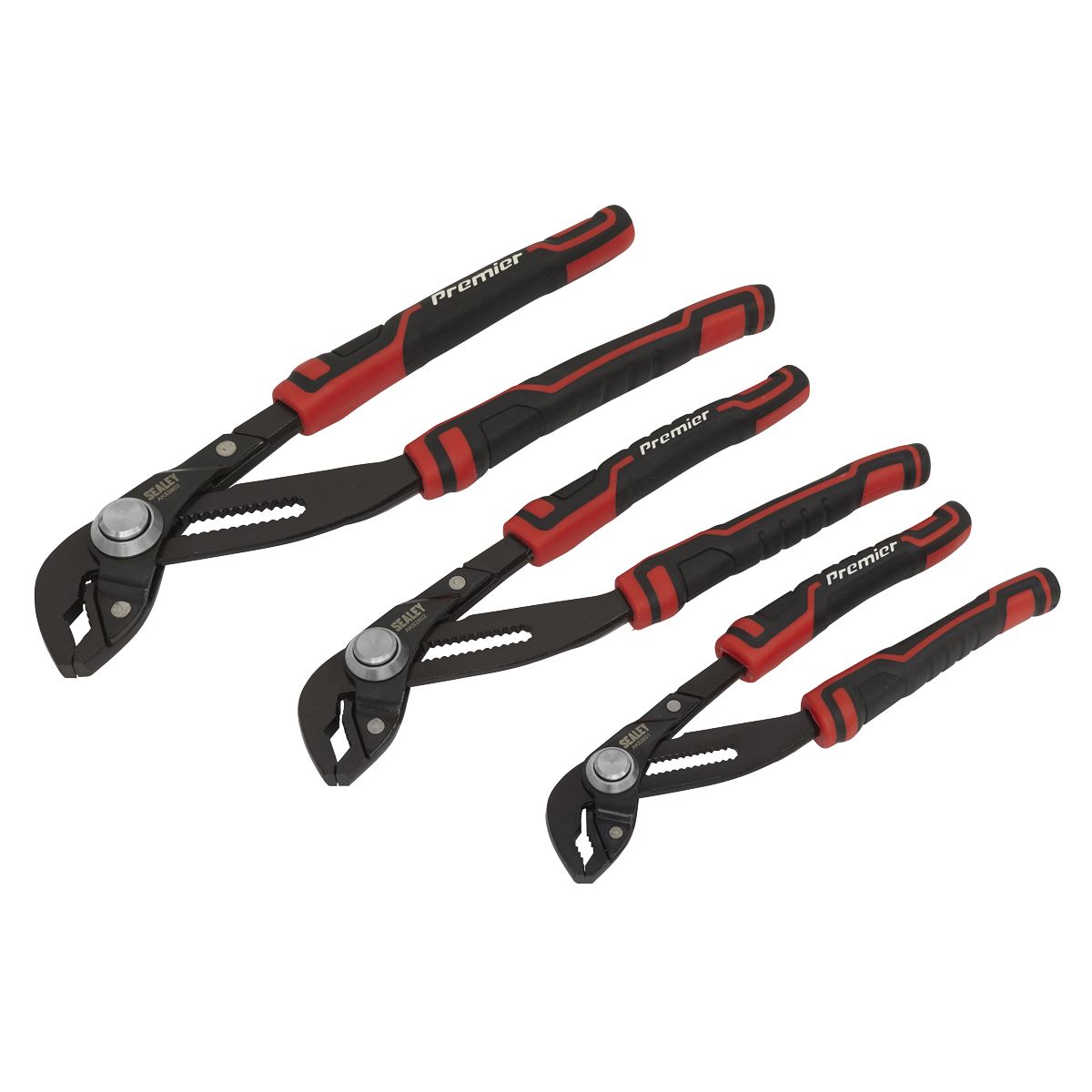 Sealey AK8380 Water Pump Pliers Set 3pc Quick Release Sealey