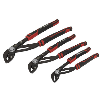 Sealey AK8380 Water Pump Pliers Set 3pc Quick Release Sealey